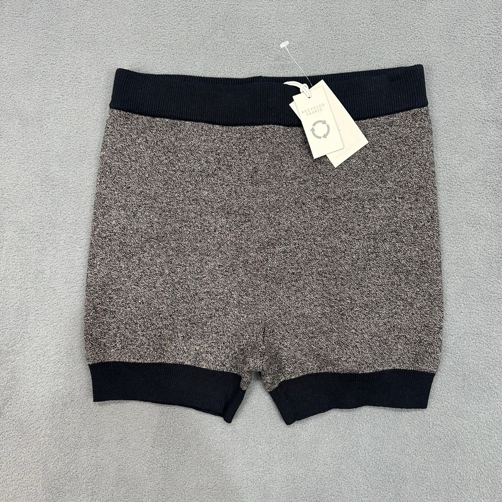 $100 Nude Lucy Womens Size Small Active Knit Shorts Organic Cotton Brown NU24657